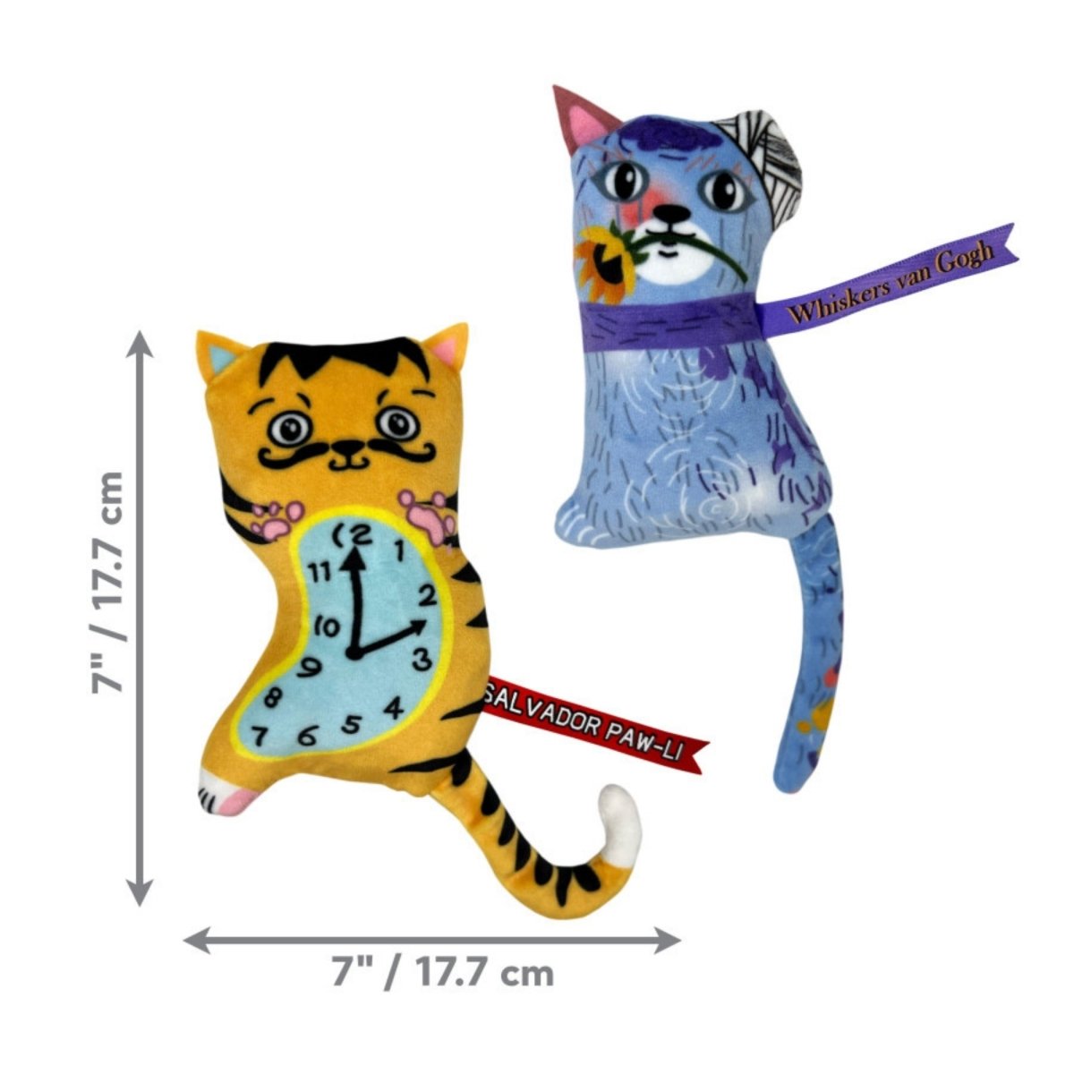 KONG Artz Catnip Cat Toy Salvador PawLi Whiskers van Gogh, 1ea/2 pk - Pets Perfect