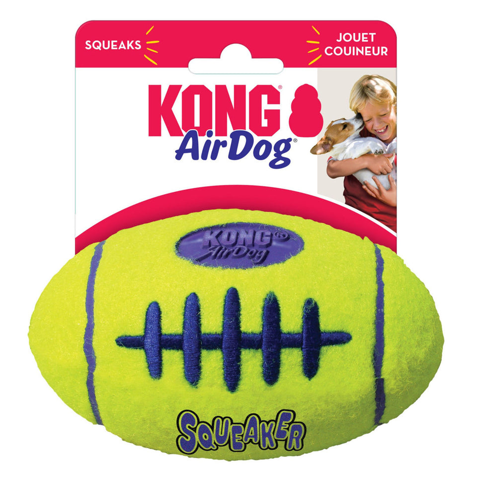 KONG Air Dog Squeaker Football Dog Toy Medium