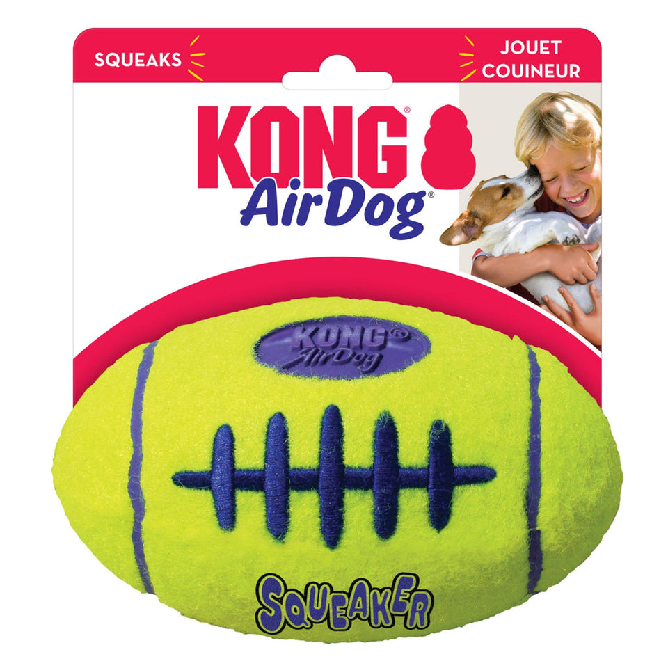 KONG Air Dog Squeaker Football Dog Toy Large