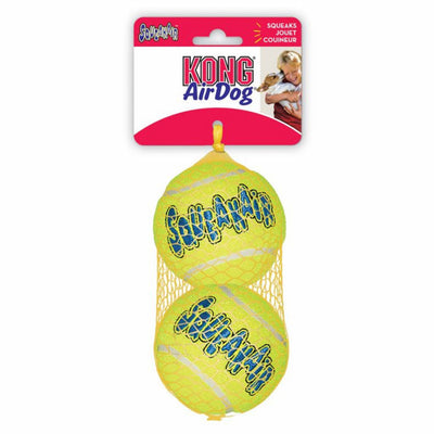 KONG Air Dog Squeaker Tennis Ball Dog Toy 2-Count, Large