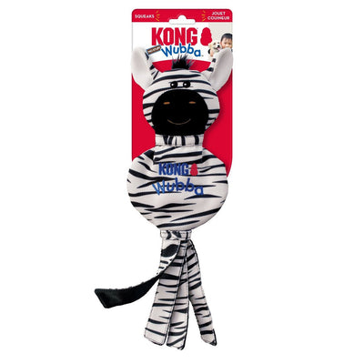KONG Wubba No Stuff Dog Toy Zebra Large