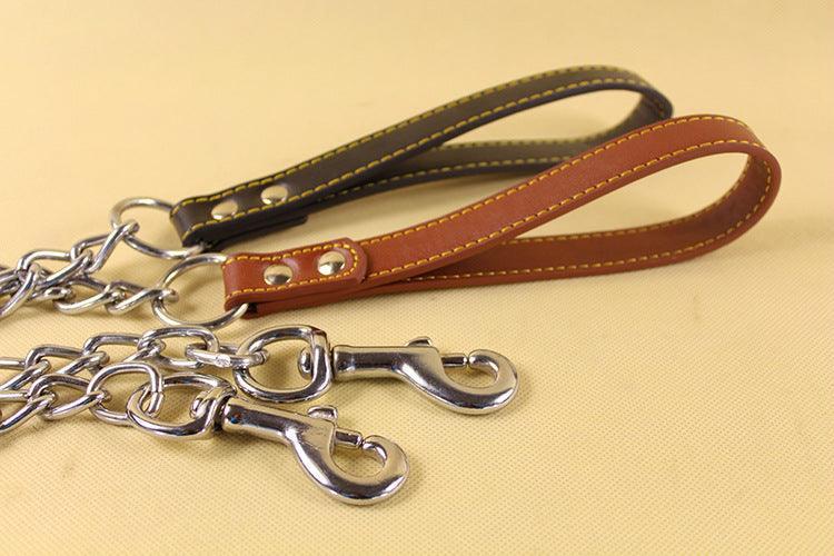 Durable Dog Leash With Anti - Bite Chain - Secure And Stylish Walks For Your Pup! - Pets Perfect