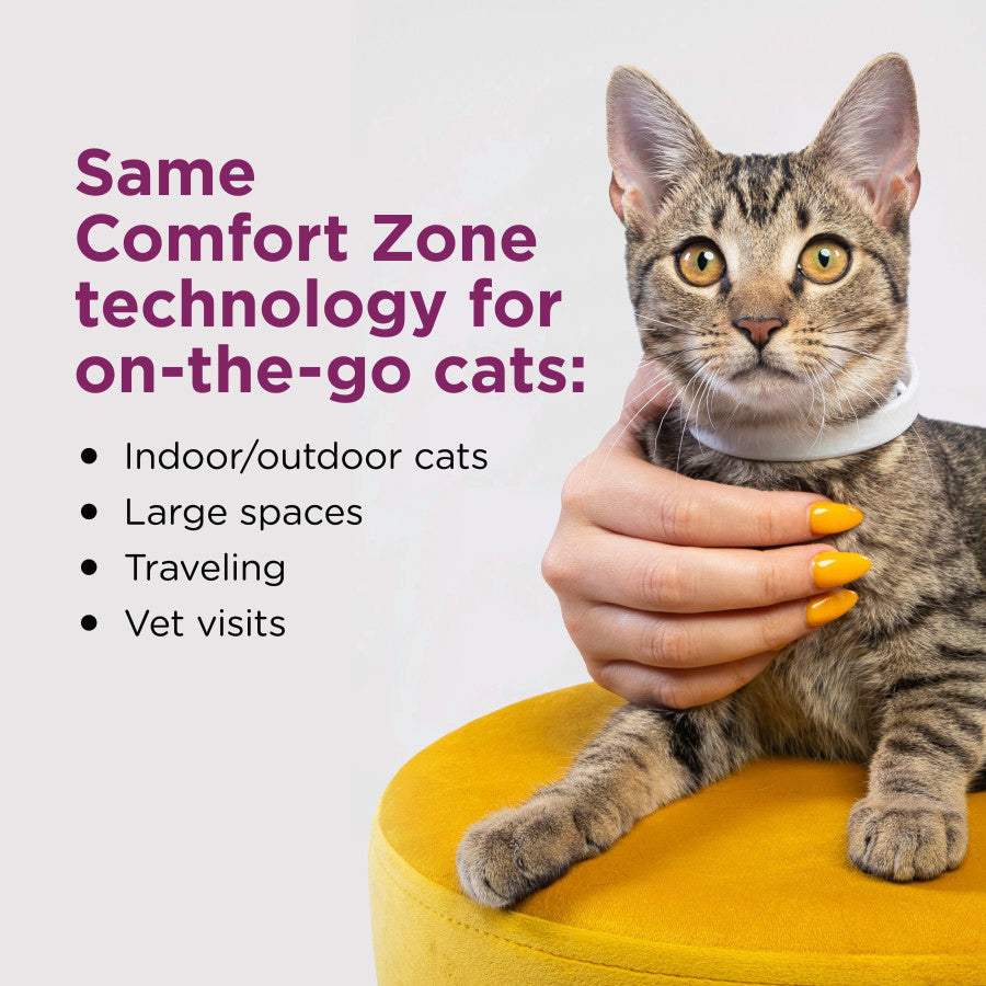 Comfort Zone Comfort Zone Cat Calming Cat Collar White, Single pk