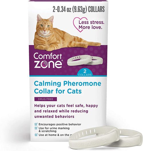 Comfort Zone Comfort Zone Cat Calming Collar White, 1ea/2 pk - Pets Perfect