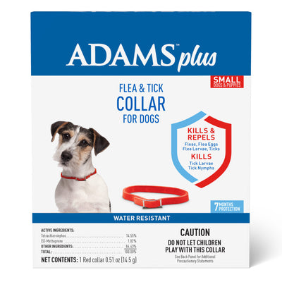 Adams Plus Flea Tick Dog Collar for Dogs, Small Small