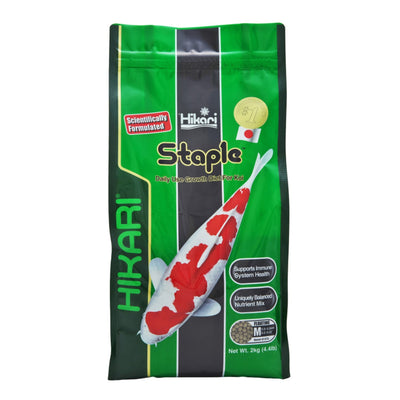 Hikari USA Staple Growth Formula Pellet Fish Food for Koi and Other Pond Fishes 1ea/4.4 lb, MD