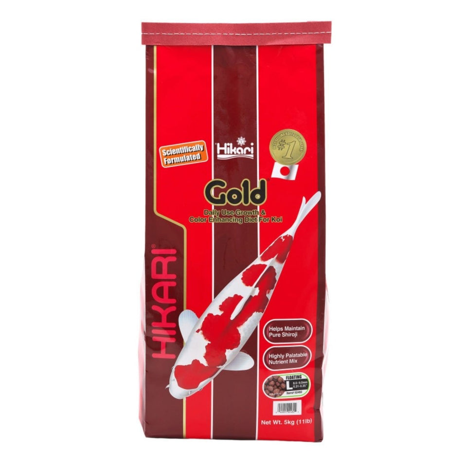 Hikari USA Gold Color Enhancing Pellet Fish Food for Koi and Pond