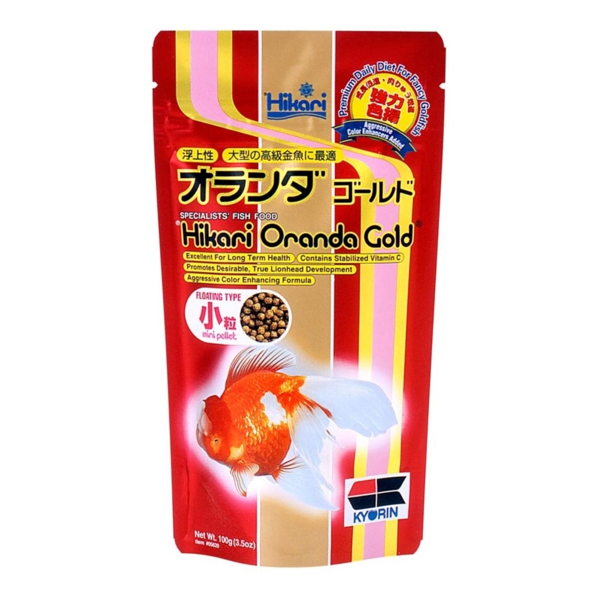 Hikari USA Oranda Gold Pellets Fish Food 1ea/3.5 oz, Mini - Pets Perfect