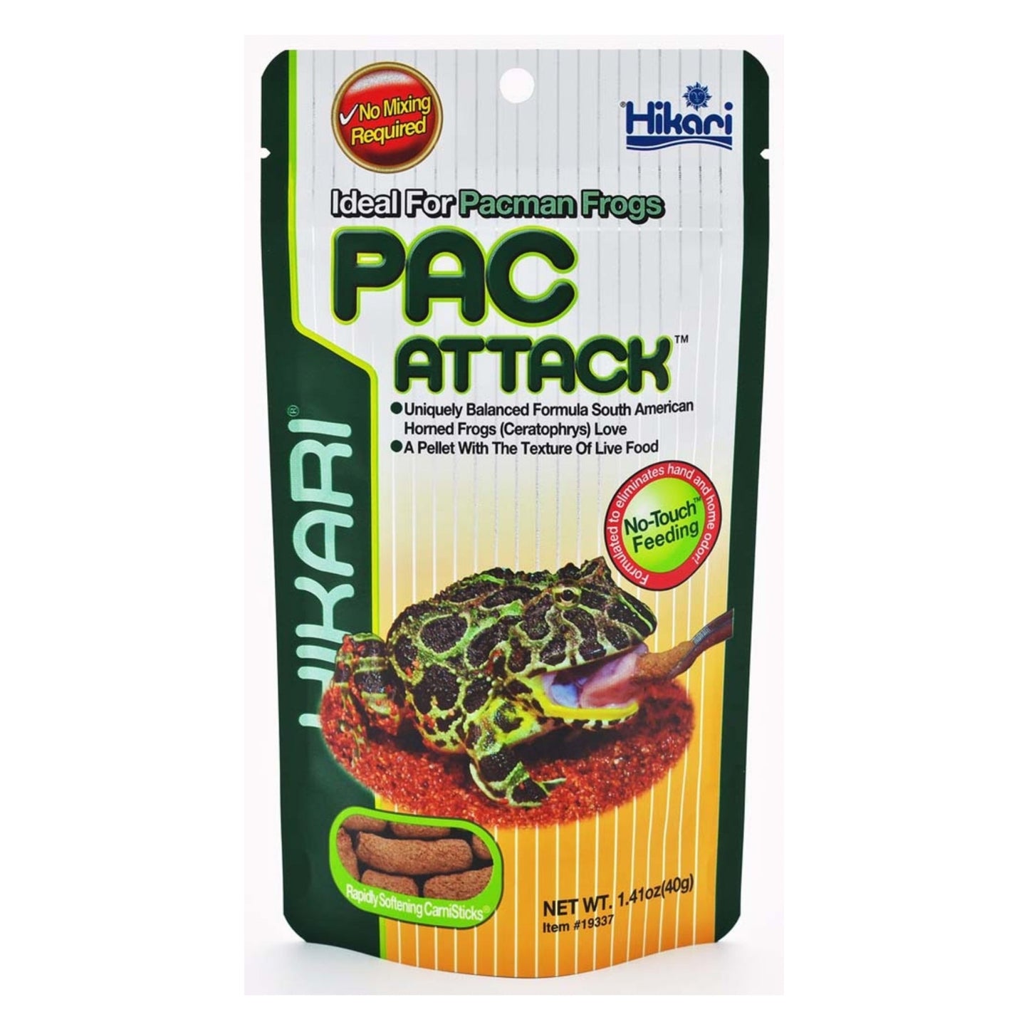 Hikari PAC Attack Pacman Frog Food for South American Horned Frogs, 1.41 oz