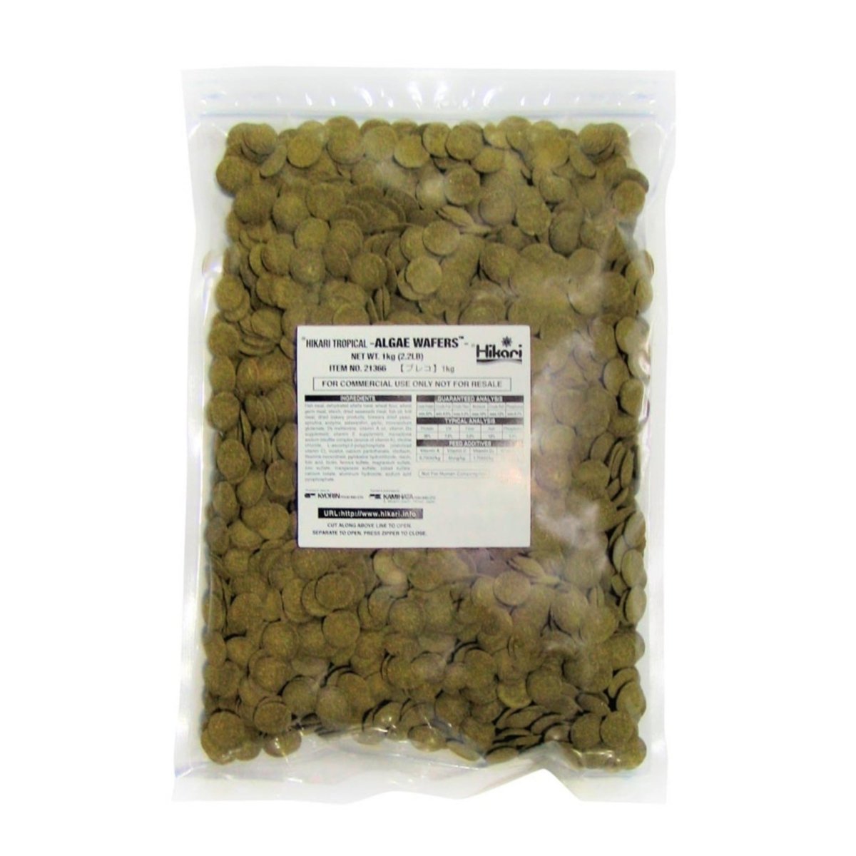 Hikari USA Algae Wafers Rapidly Sinking Wafer Fish Food 1ea/2.2 lb - Pets Perfect