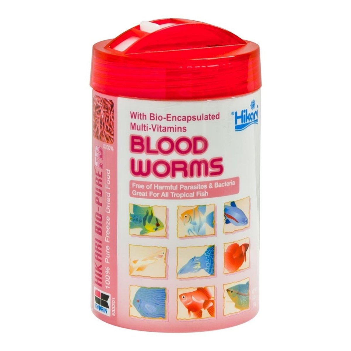Hikari USA BioPure Bloodworms Freeze Dried Fish Food 1ea/0.42 oz - Pets Perfect
