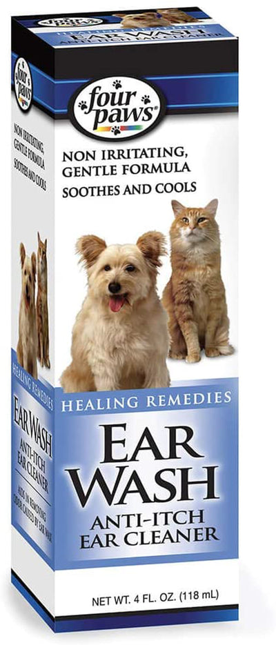 Four Paws Healthy Promise Pet Ear Wash for Dogs and Cats 4 oz