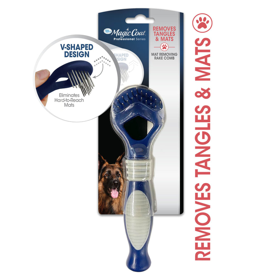 Four Paws Magic Coat Dog Dematting Rake Comb