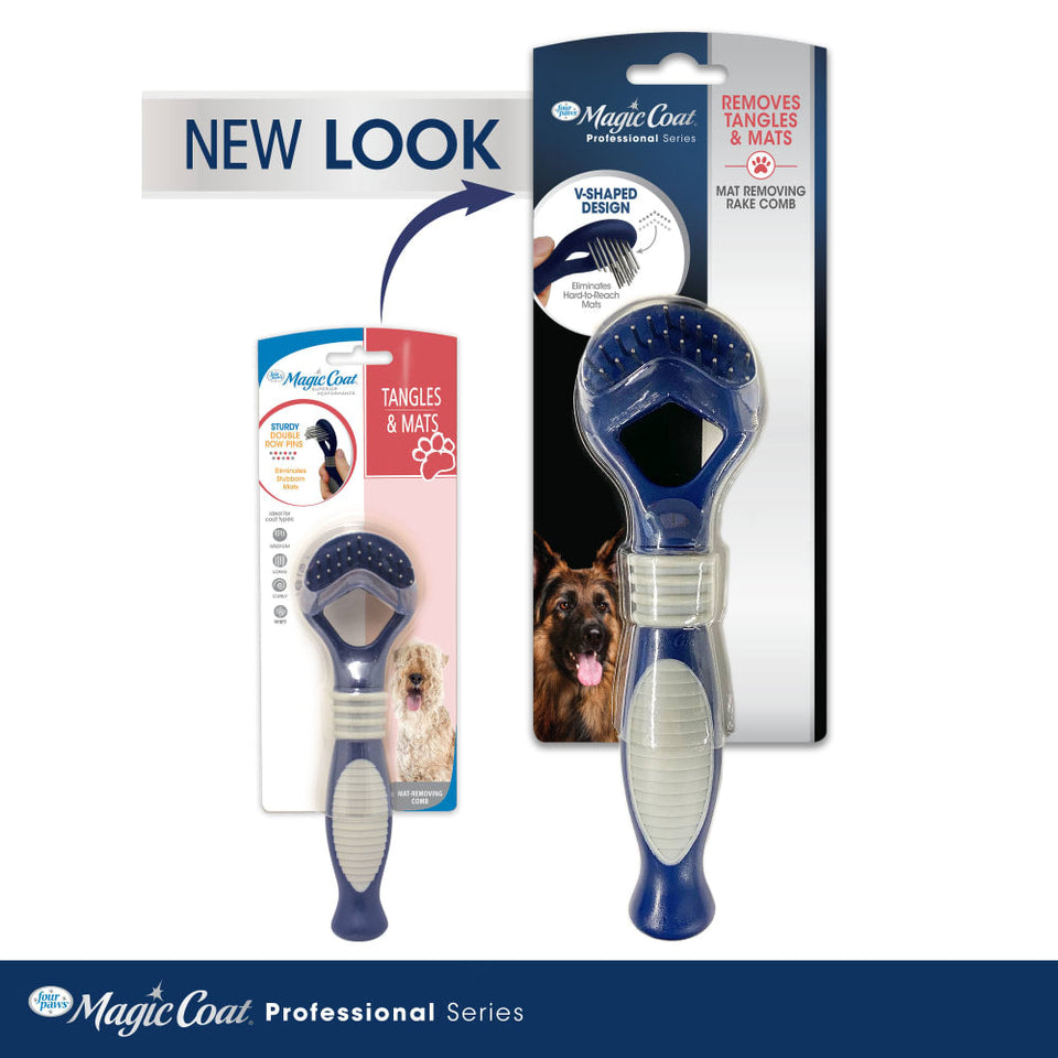 Four Paws Magic Coat Dog Dematting Rake Comb, view 6