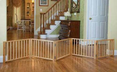 Four Paws Expandable Dog Gate, Wood Gate for Dogs