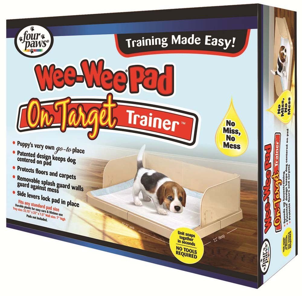 Four Paws Wee - Wee Pad On Target Trainer Dog And Puppy Training Tray - Pets Perfect