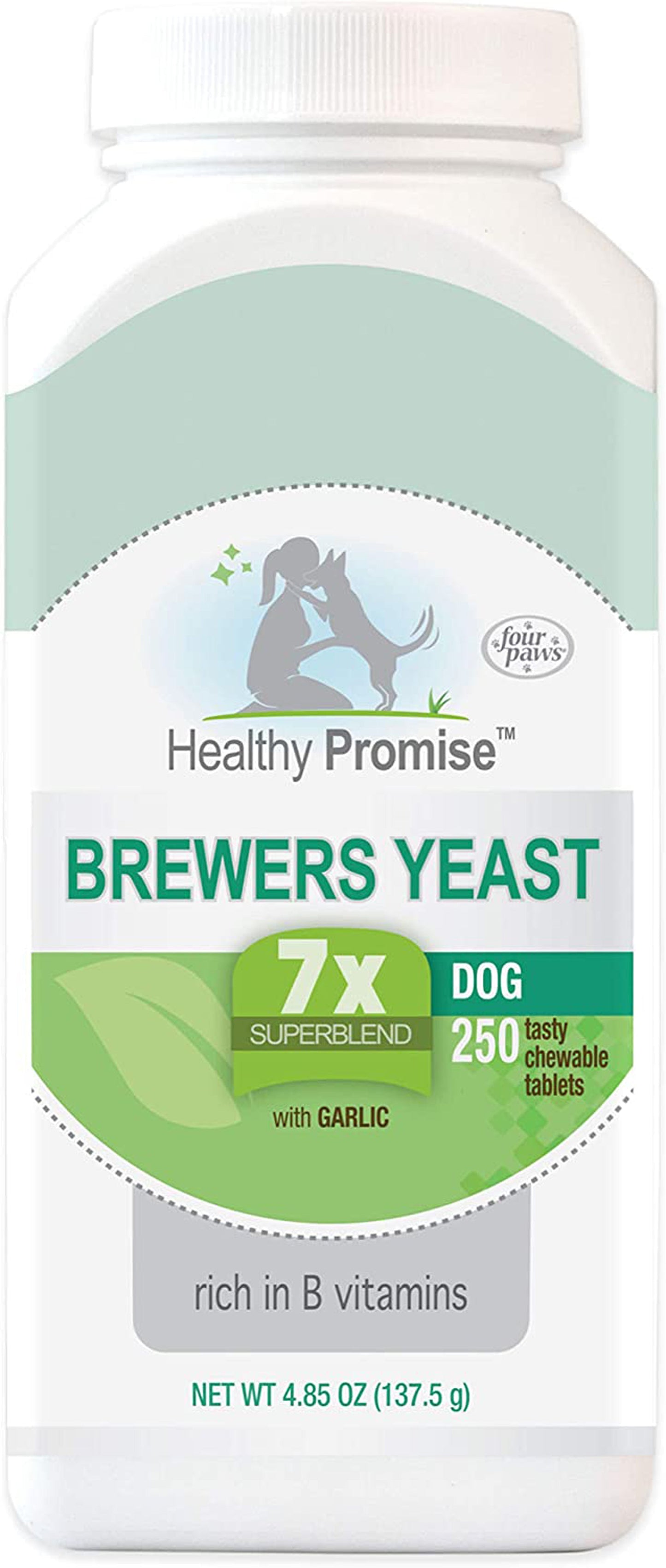 Four Paws Healthy Promise Brewers Yeast for Dogs, 4.85 oz 250 ct