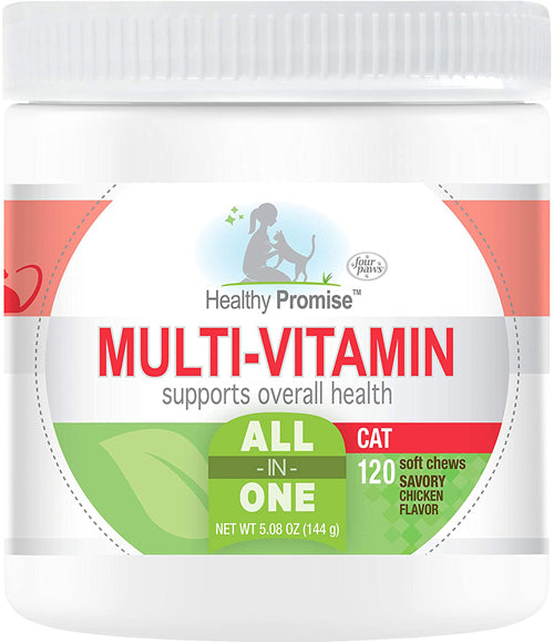 Four Paws Healthy Promise MultiVitamins For Cats Savory Chicken