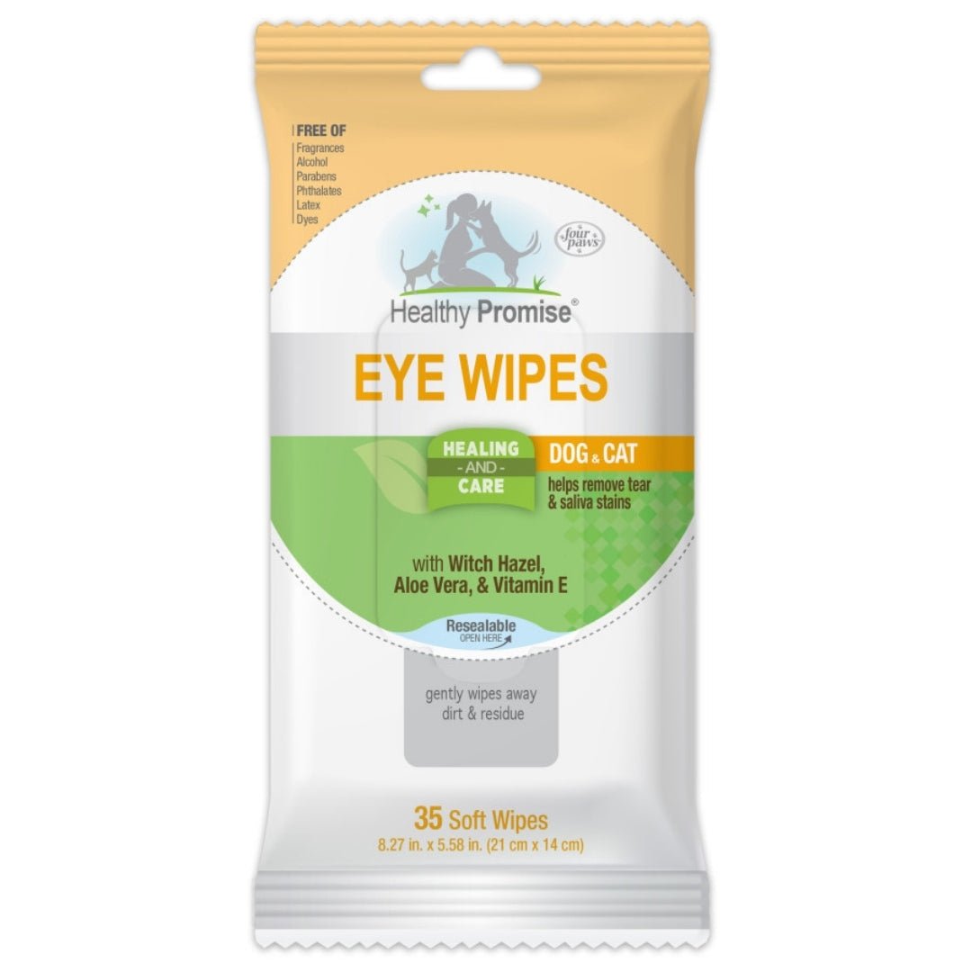 Four Paws Healthy Promise Cat Dog Eye Wipes 1ea/35 ct - Pets Perfect