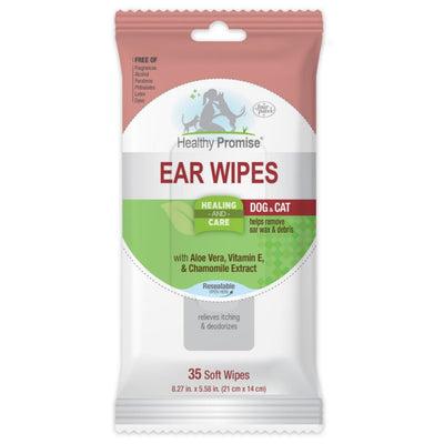 Four Paws Healthy Promise Cat Dog Ear Wipes 35 ct