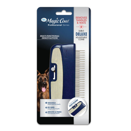 Four Paws Magic Coat Professional Series 3in1 Deluxe Adjustable Dog Comb 1ea/1 ct