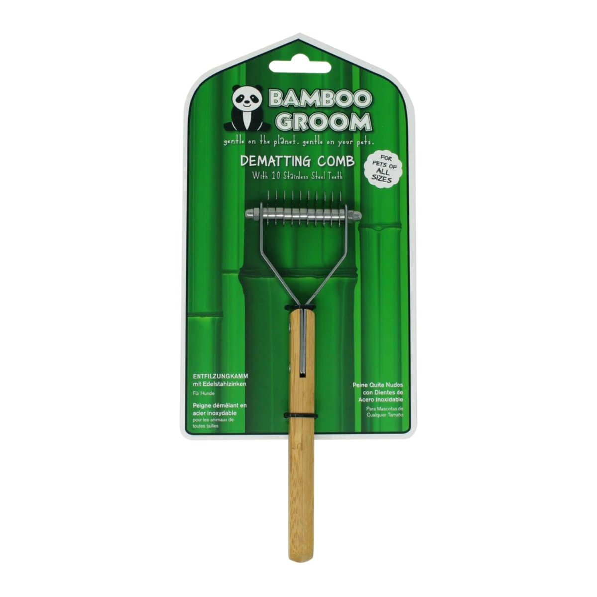 Bamboo Groom Dematting Comb - Pets Perfect