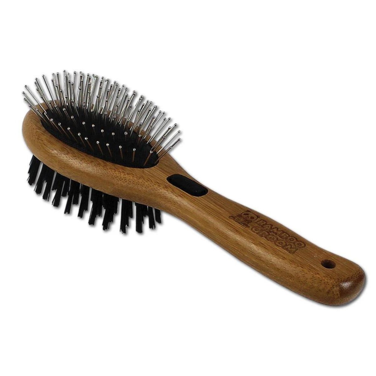 Bamboo Groom Combo Brush with Bristles and Pins Small/Medium - Pets Perfect
