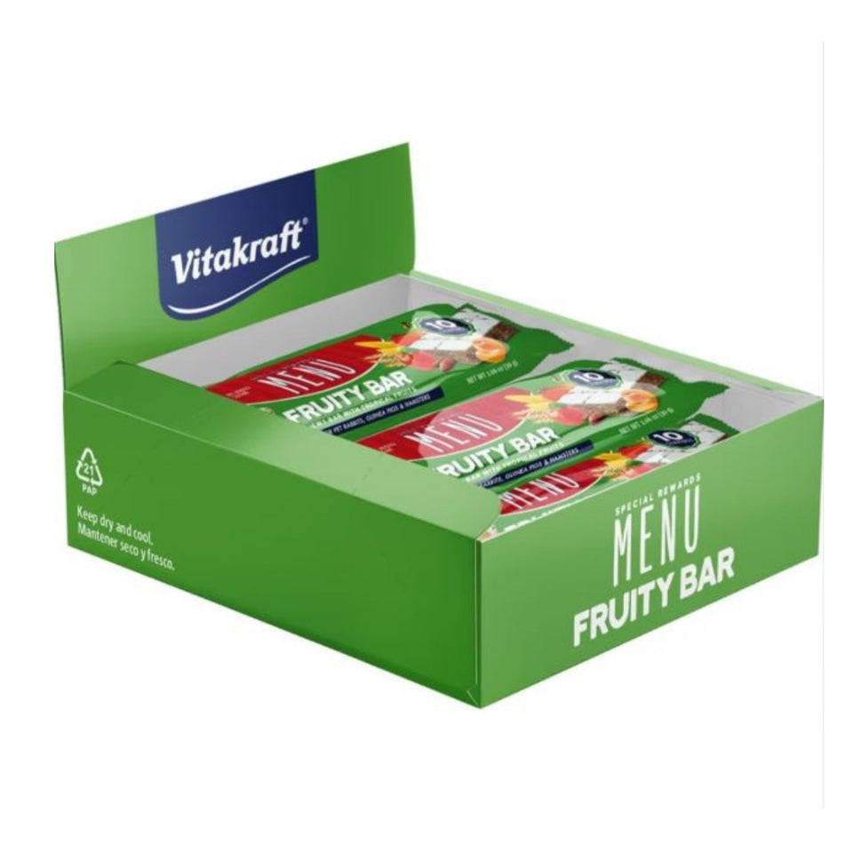 Vitakraft Menu Fruity Bar Treat For Rab/Gpig/Hams Fruity 1.6oz.