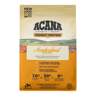 Acana Dog Grain Free Highest Protein Meadowlands 4.5Lbs
