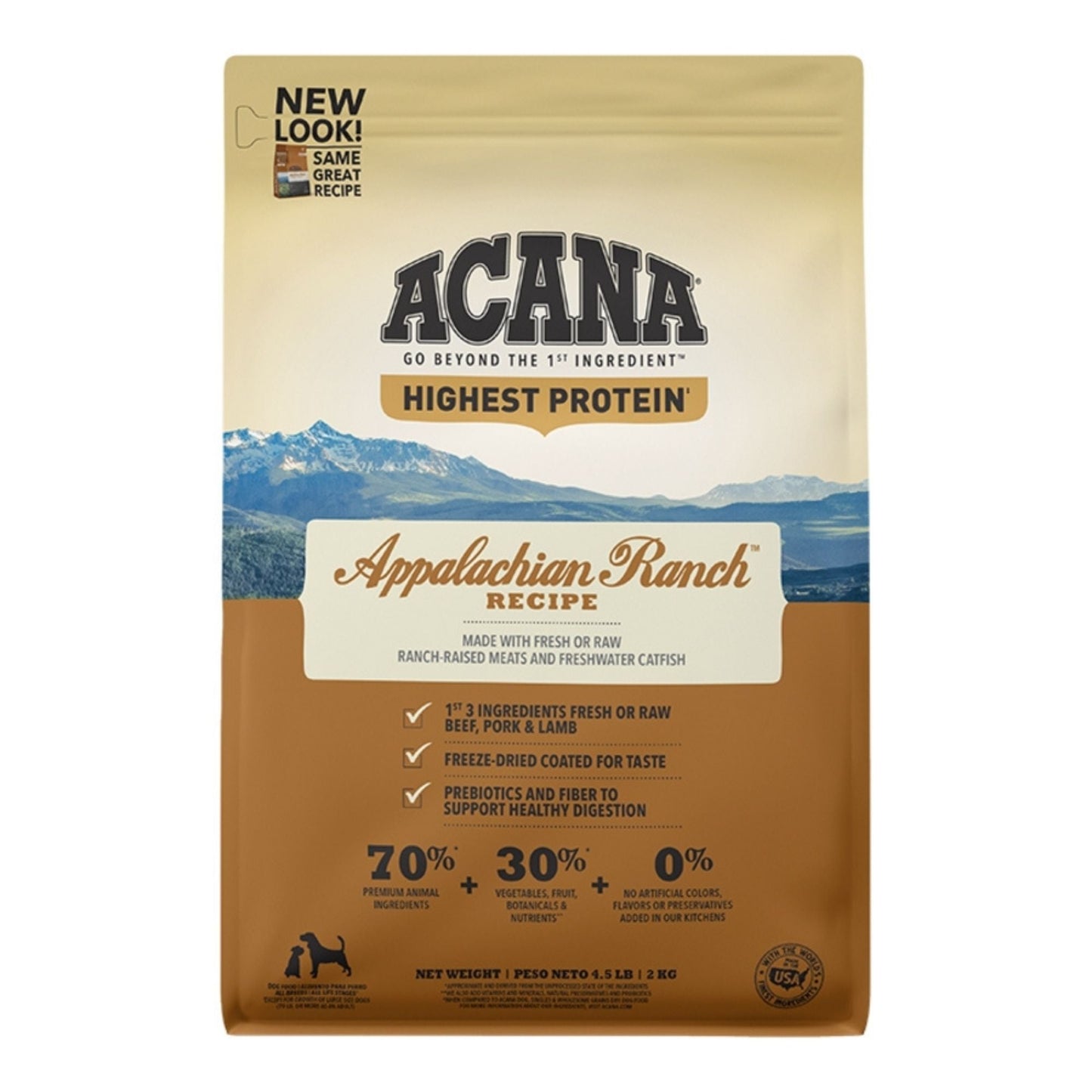 Acana Dog Grain-Free Highest Protein Appalachian Ranch 4.5 lb