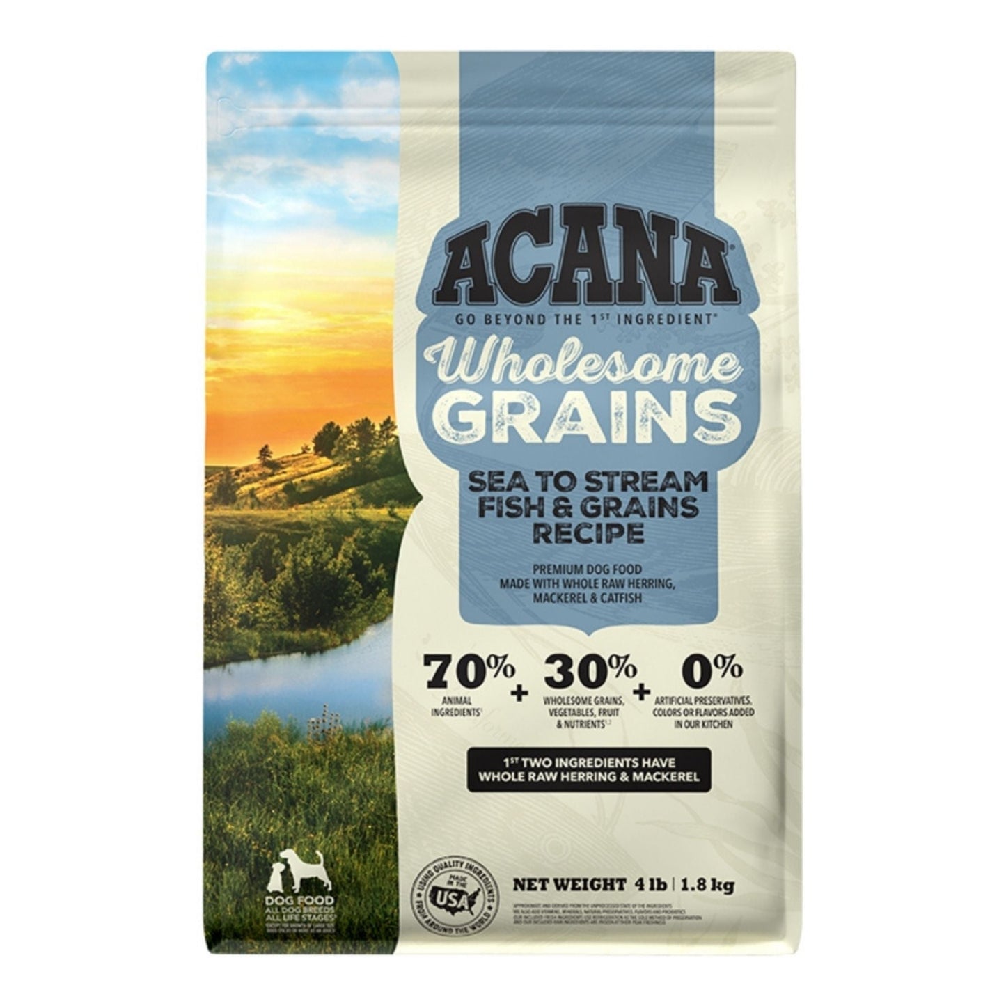 Acana Dog Wholesome Grains Sea To Stream, 4 lb