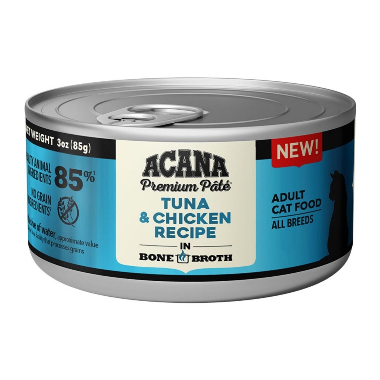Acana Cat Grain-Free Tuna + Chicken in Bone Broth 3 oz. 24 ct