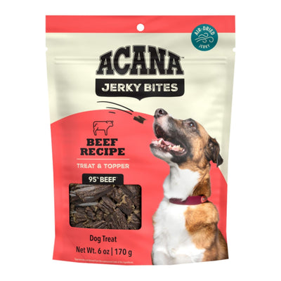 Acana Dog Grain Free Jerky Bites Beef Recipe 6oz.