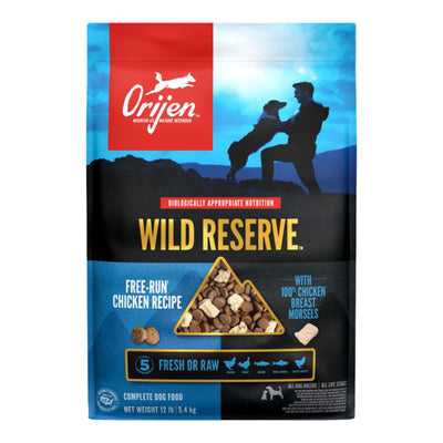 Orijen Dog Wild Reserve Grain Free Free Run Chicken Recipe 12Lbs - Dog Food Dry