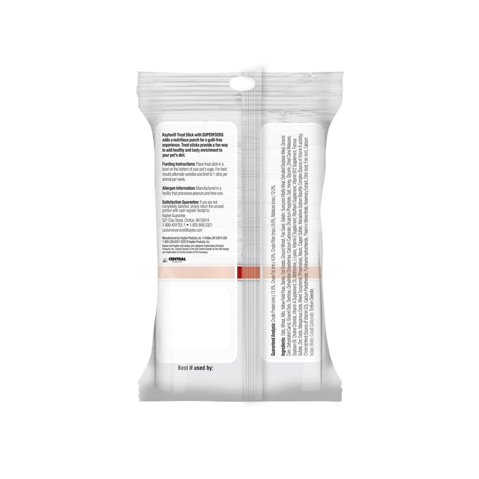 Kaytee Superfood Treat Stick Flax & Strawberry 1ea/5.5oz.