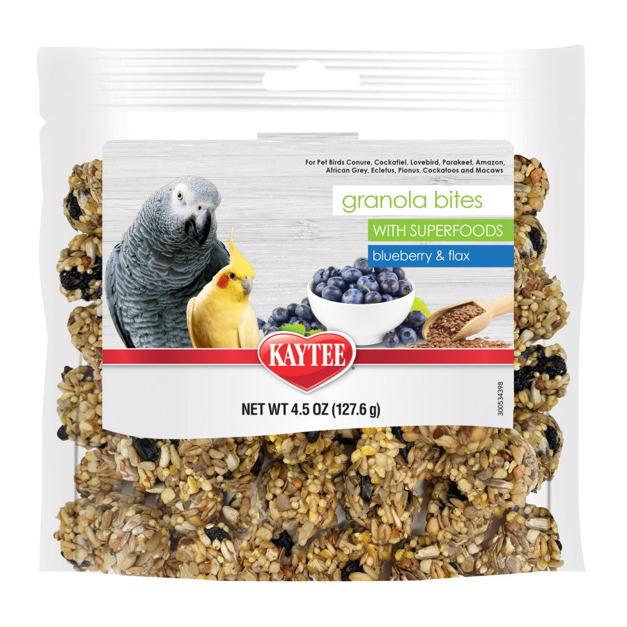 Kaytee Granola Bites Blueberry and Flax 1ea 4.5oz