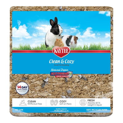 Kaytee Clean & Cozy Natural Paper with Extreme Odor Control Bedding 1ea/70 l