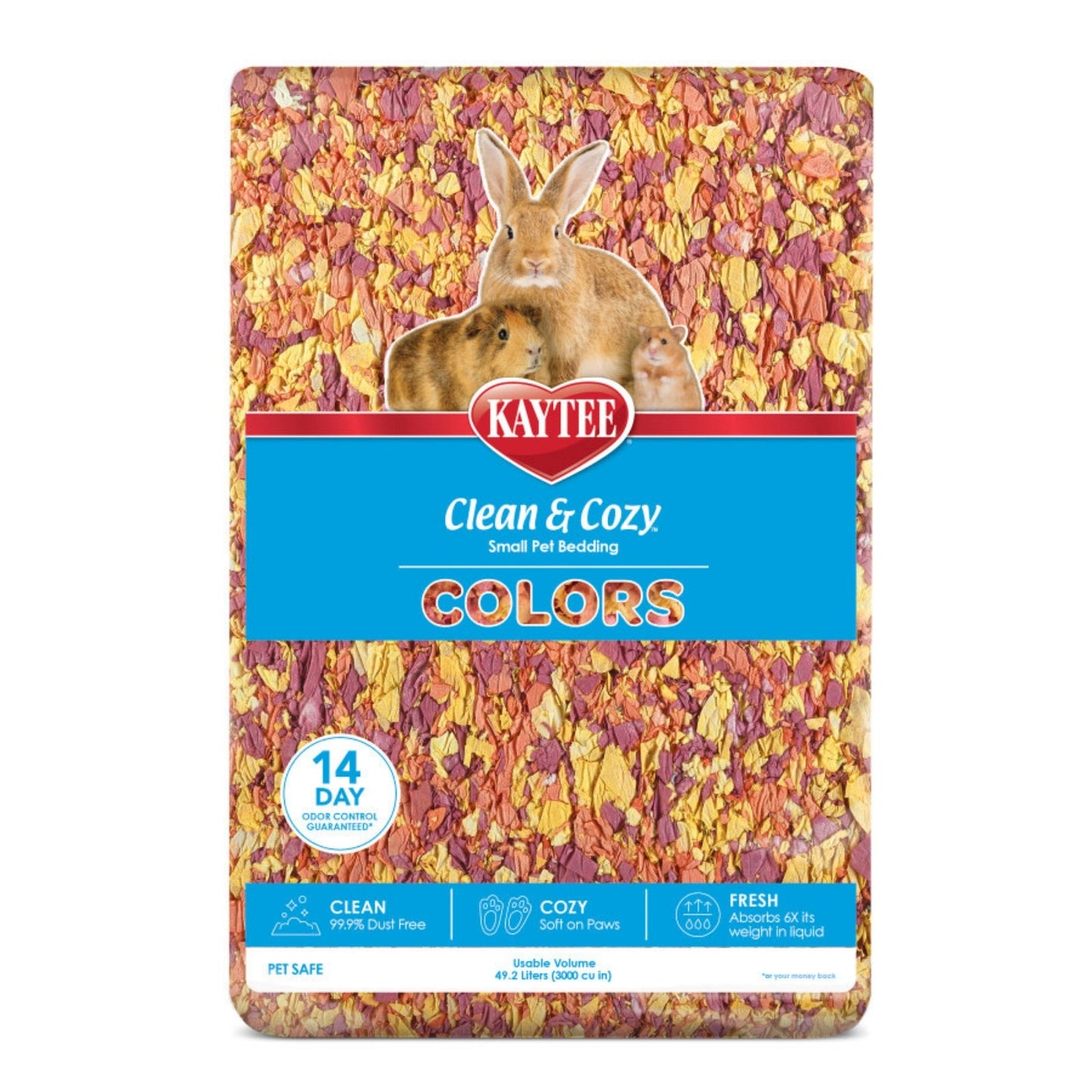 Kaytee Clean & Cozy Colors Bedding Sunset, 1ea/49.2 l