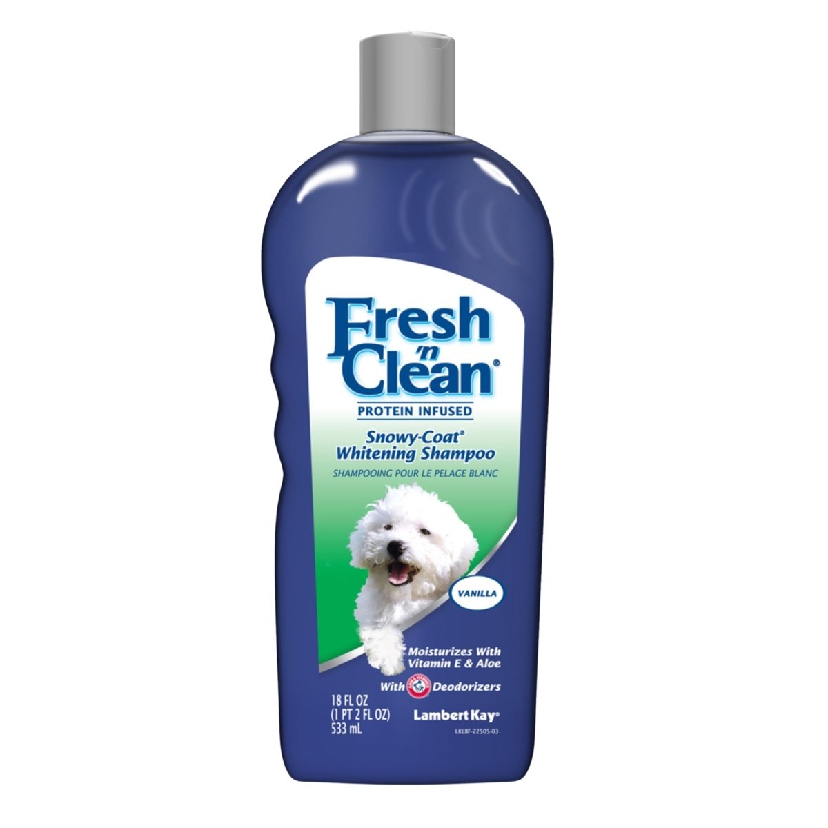Fresh N Clean Protein Infused Snowy Coat Whitening Shampoo 1ea/18 fl oz - Pets Perfect