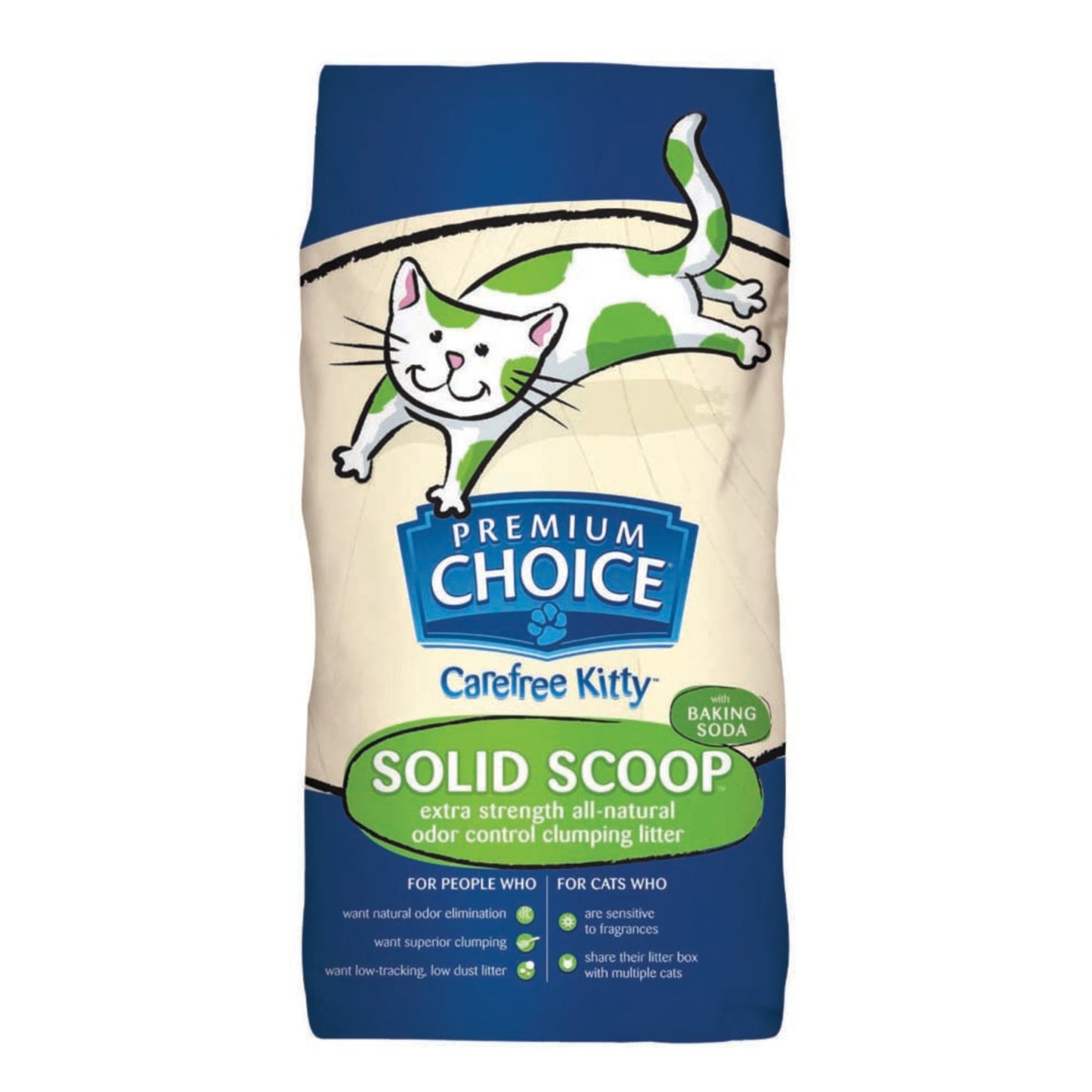 Premium Choice Litter Carefree Kitty Unscented with Baking Soda Scoop