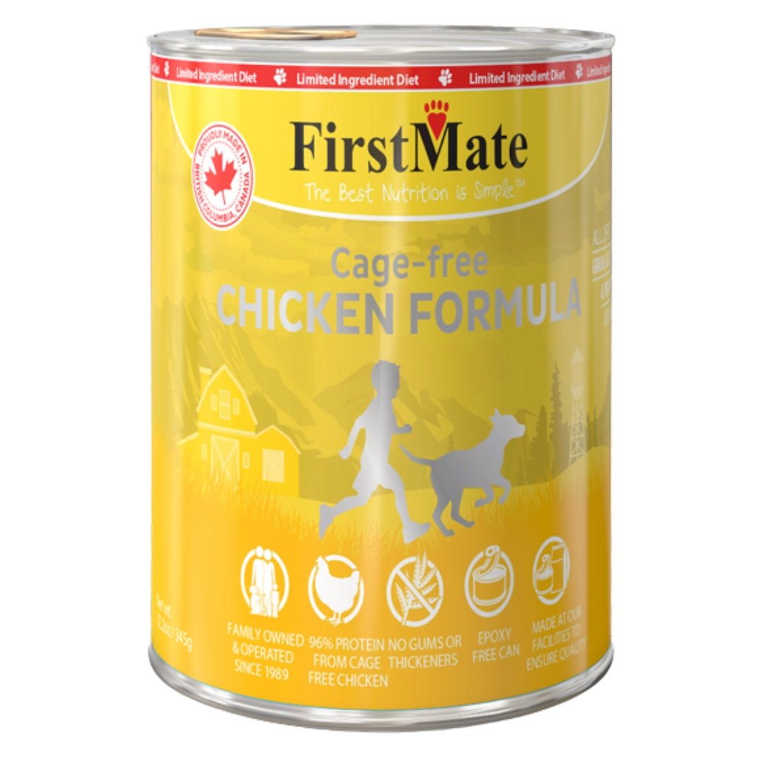 FirstMate Dog Limited Ingredient Grain Free Chicken 12.2oz. (Case of 12) - Pets Perfect