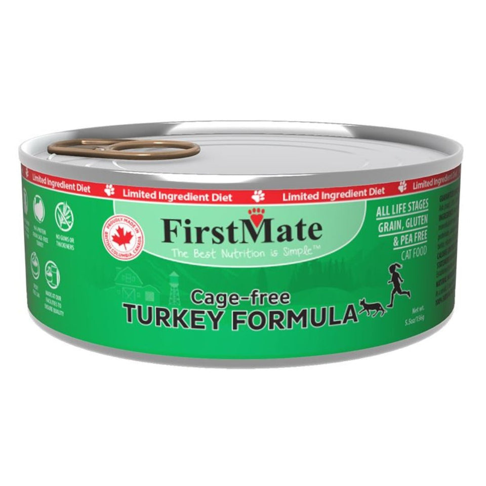 FirstMate Cat Limited Ingredient GF Turkey Wet Cat Food, 5.5 oz, 24 ct