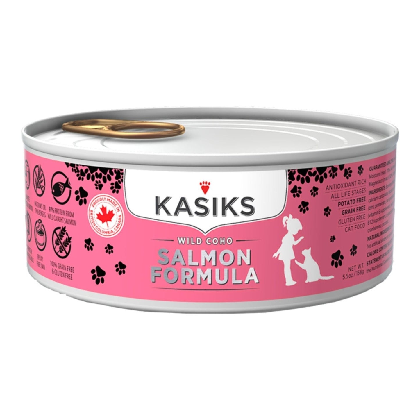 Firstmate Cat Kasiks Grain-Free Wild Salmon, 5.5 oz 24 ct