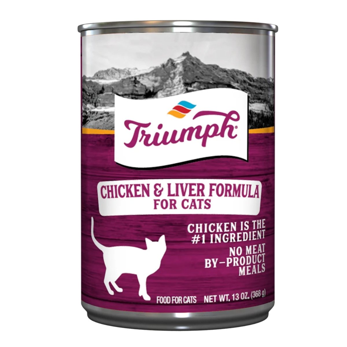 Triumph Canned Cat Food Chicken/Liver 13oz. (Case of 12) - Pets Perfect