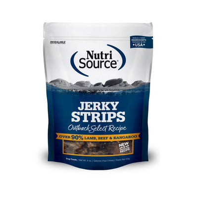 Nutrisource Dog Jerky Dog Treat Outback, 4 oz