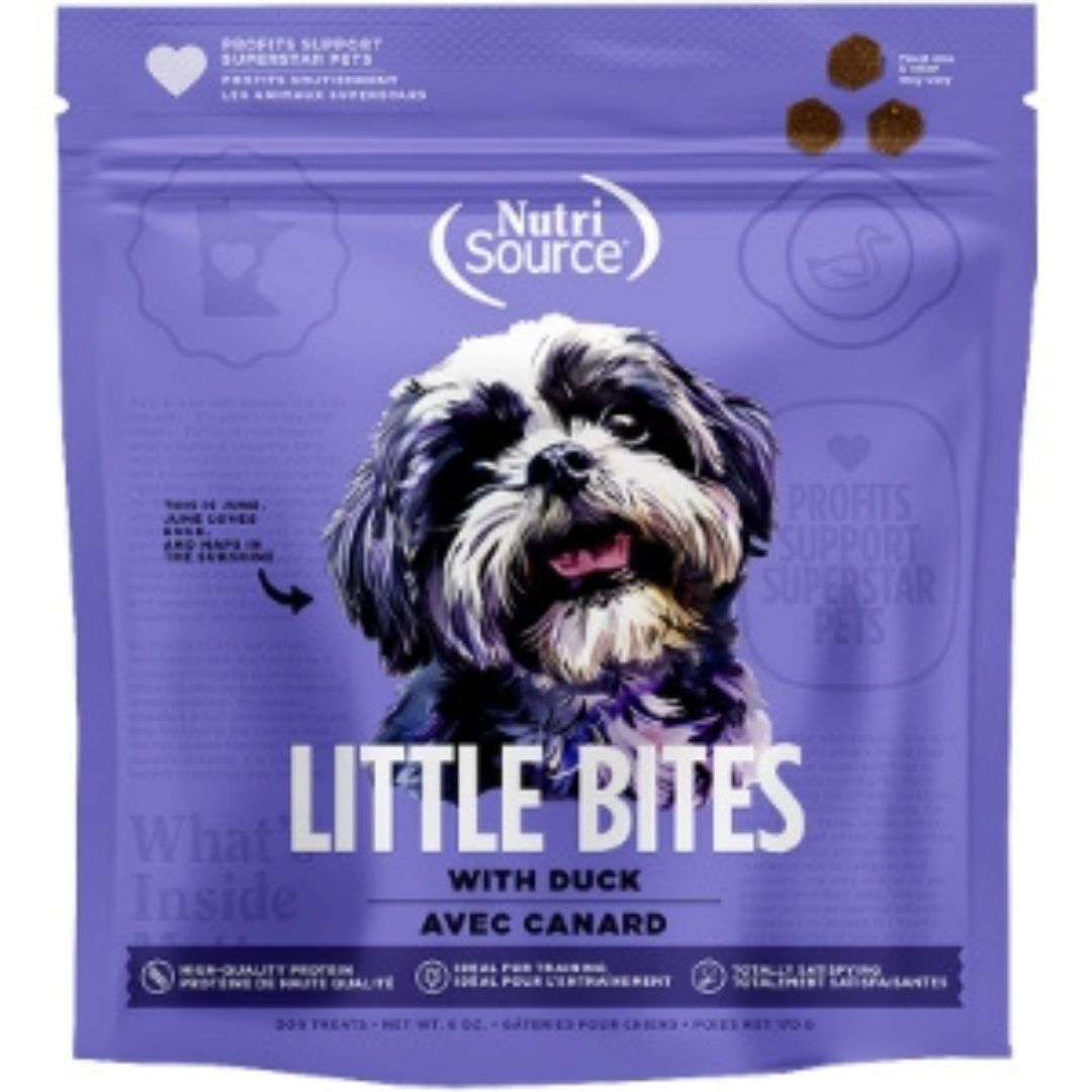 Nutrisource Dog Little Bites Duck 6 oz