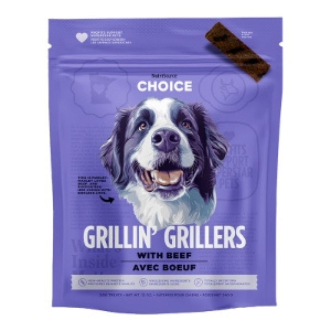 Nutrisource Dog Choice Grillin Grillers Beef, 12 oz