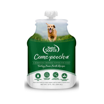 NutriSource Come-Pooch-A Broth Dry Dog Food Topper Turkey, 12 oz