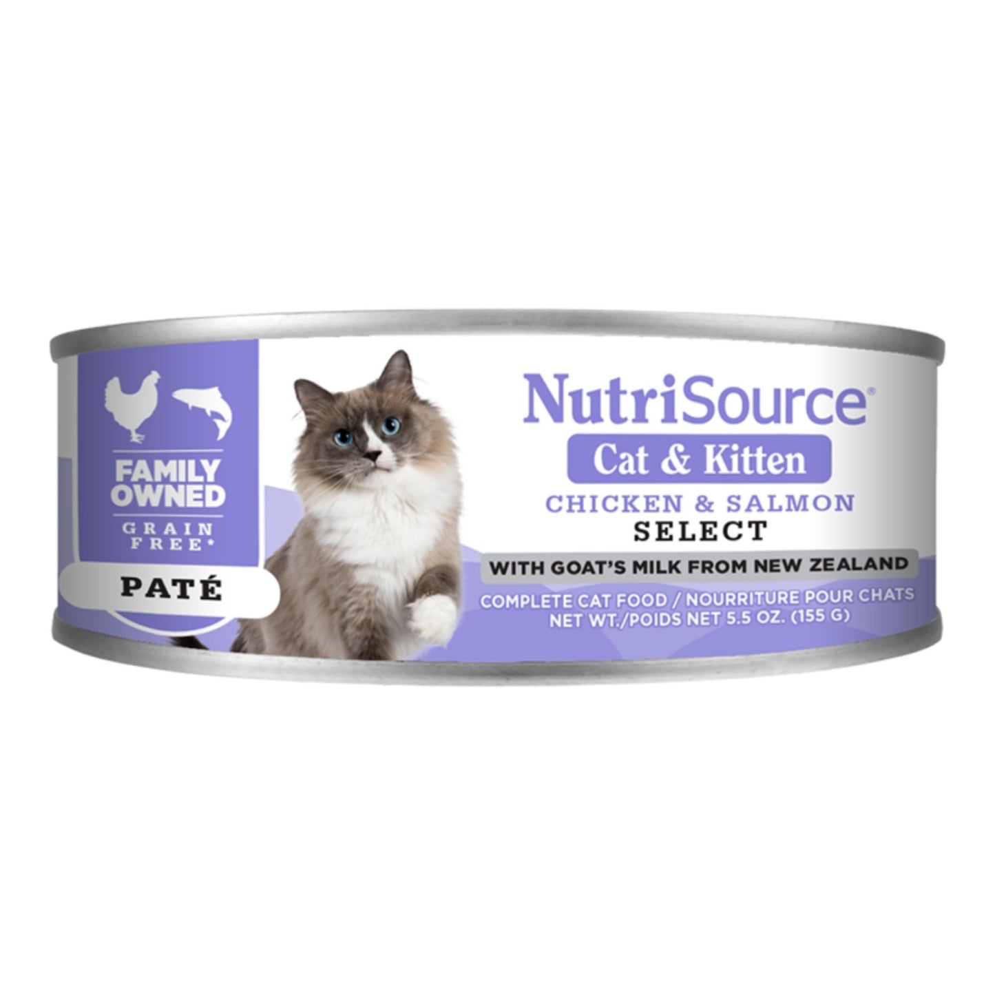 Nutrisource Cat Select Grain-Free Chicken & Salmon 5.5 oz. 12 ct