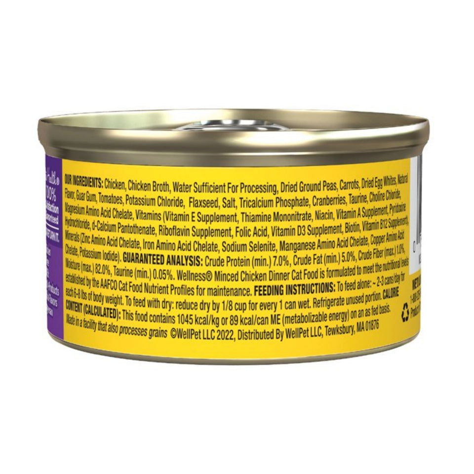 Wellness Cat Complete Health Minced Chicken Dinner 3 oz. 24 ct, view 4